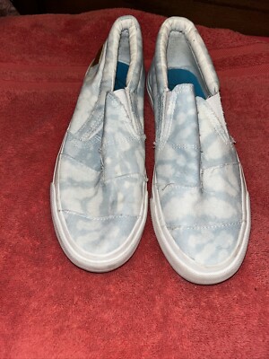 Blowfish Womens Size Malibu Blue And White Tye Dye Slip On