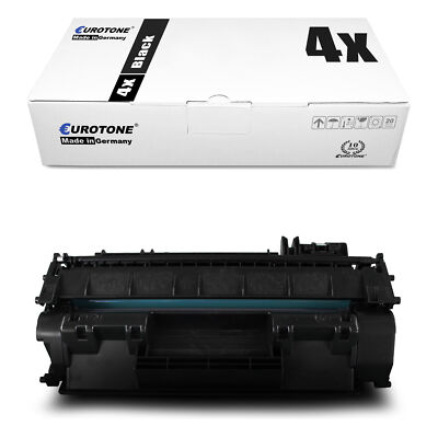 4x Eurotone Eco Patrone XXL f�r HP LaserJet P-2054-D P-2054-X P-2056-DN P-2053-D