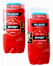 2 New Old Spice Swagger, Aluminum Free Deodorant, Cedarwood Scent, 3.8 oz, 24/7