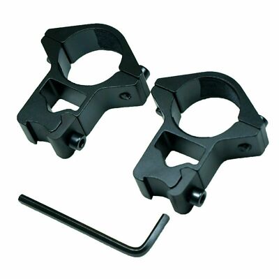 2 PCS 1'' Laser / Scope Ring Mount for 10mm Picatinny Weaver Rail - High Profile