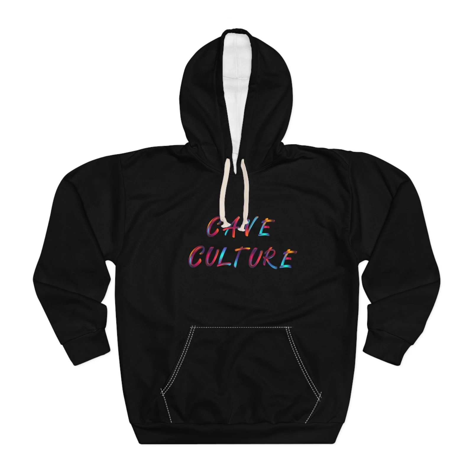 Cave Culture Custom, Unisex Pullover Hoodie, Surfer Sunset with Tiki torches