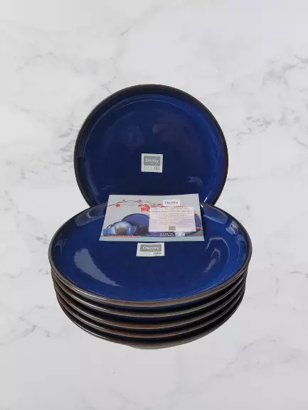 Denby top blue plates