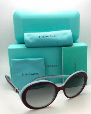 New TIFFANY & CO. Sunglasses TF 4107 8167/3C Fuchsia on Blue Frame