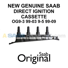 NEW OEM SAAB 9-3 9-5 BLACK T7 Direct Ignition Coil Cassette Genuine 55559955 DIC