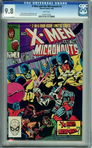 X-MEN AND THE MICRONAUTS 2 CGC 9.8 WP Copper Age MARVEL COMICS 1984