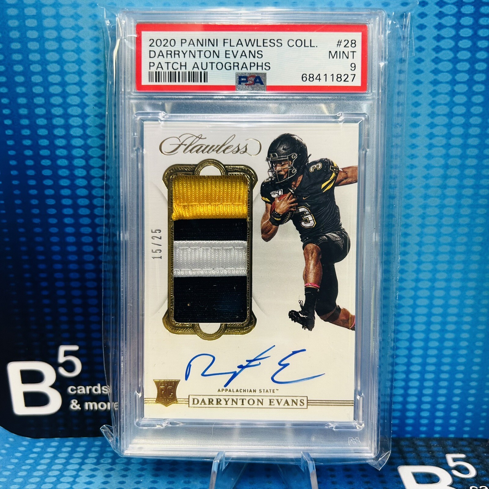 Darrynton Evans Panini Flawless Collegiate Patch Autographs #28 Base