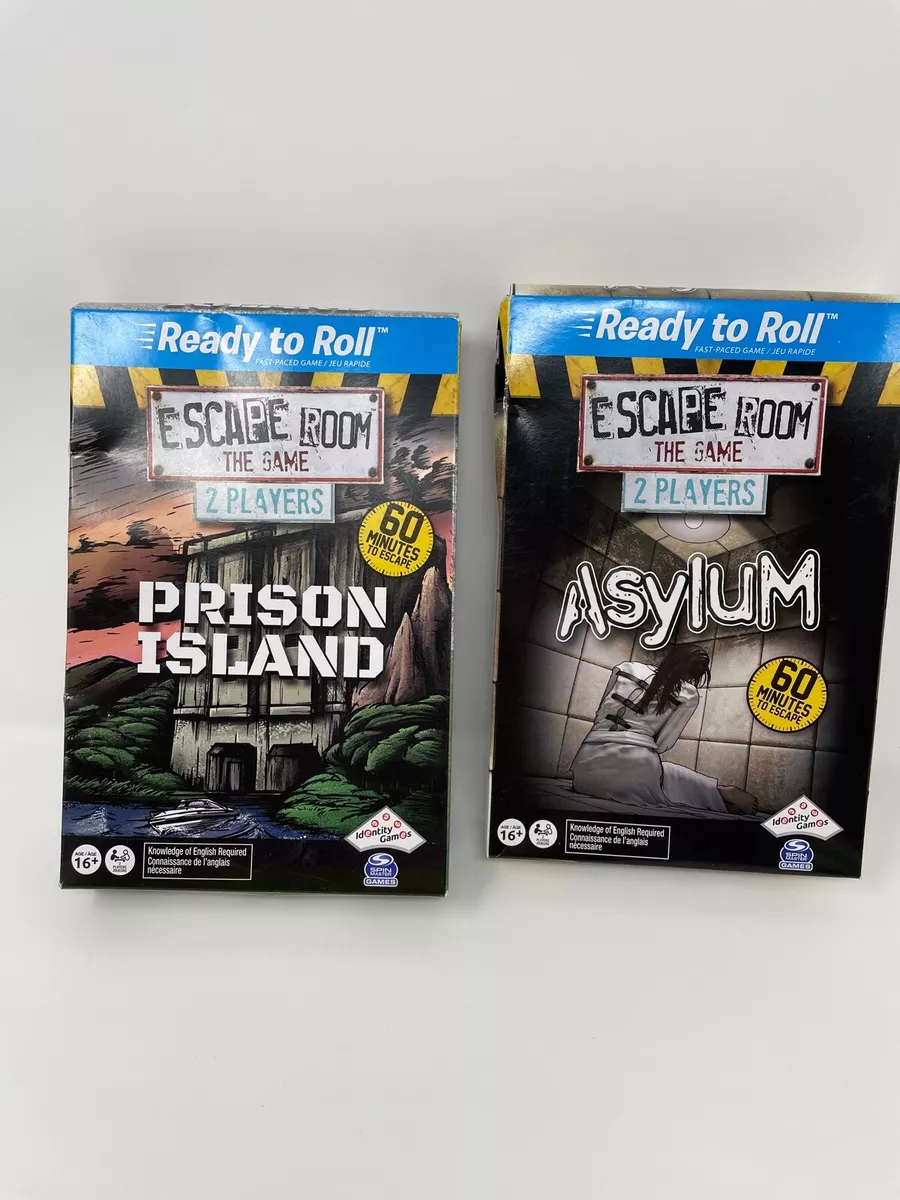 Escape Room The Game - Prison Island & Asylum 2 Player Game (New Open Box)