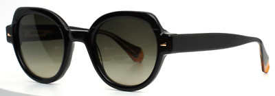 GIGI STUDIOS Magguie 6632/1 Black Womens Round Gradient Sunglasses 48-23-140
