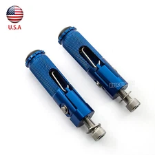 2 PCS CNC Motorcycle Foldable Footrests Footpeg Pedals Modify Rearset Foot peg