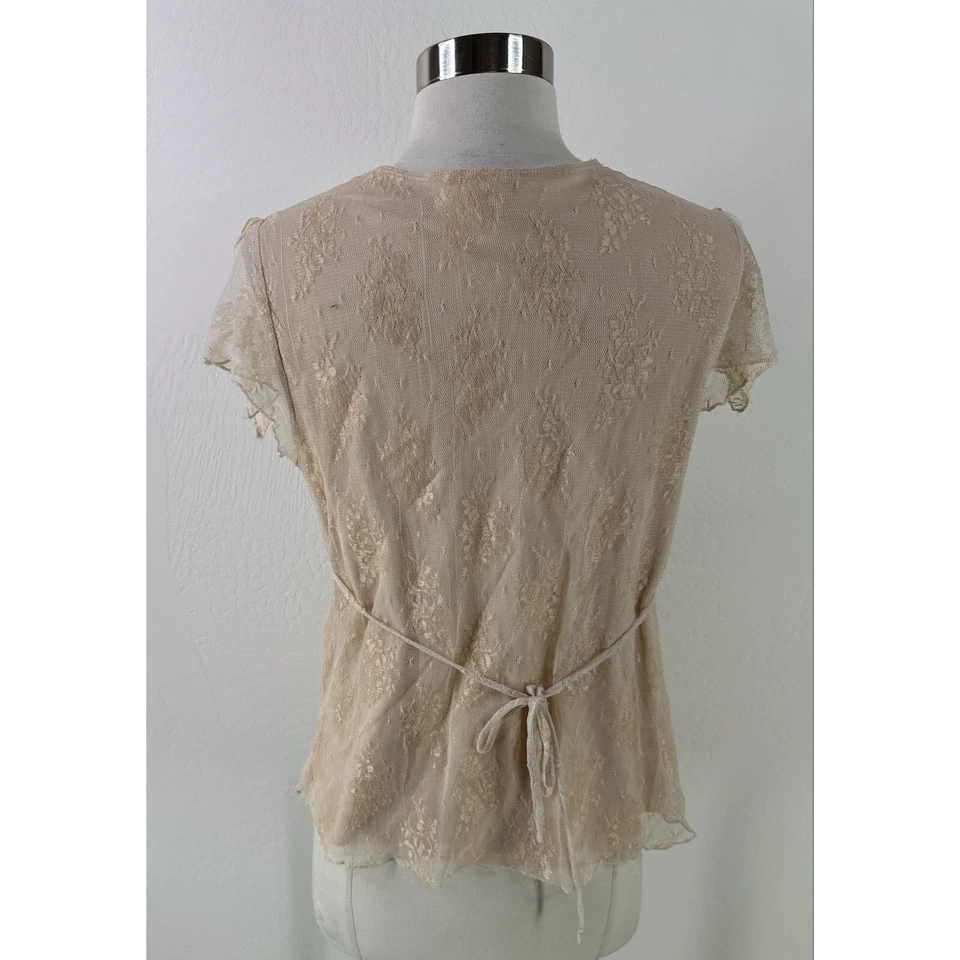 Xhilaration Imitación Envoltura Bebé Muñeca Hada Bohemia Encaje Mujer Bebé Muñeca Top Talla L Foto 4 de 4