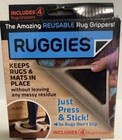 RUGGIES The Amazing Reusable Rug Grippers Includes 4 Rug Grippers 