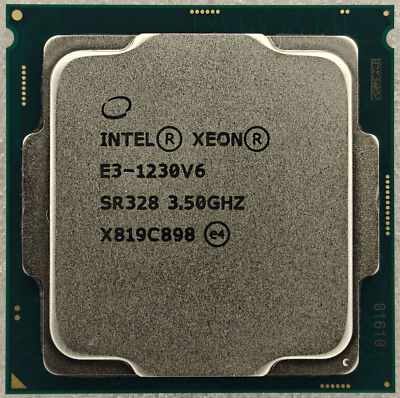 Intel Xeon Quad-Core E3-1230 v6 3.50GHZ 8MB FCLGA1151 Server CPU Processor SR328