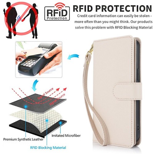 Etui na Samsung S25 S24 S23 S22 S21 Ultra Plus Portfel Karty Skóra Cover - Zdjęcie 78 z 100