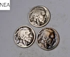 1920-S+1925-S+1926-D Buffalo Nickel Set/Lot ~ Good/VG ~ ZBL40