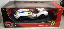 Hot Wheels After Race Ferrari 250 Testa Rossa White Blue #22 1/18 Die Cast