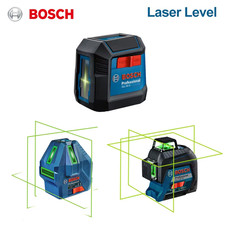Bosch Professional Green Beam Laser Level Self-Leveling Cross Line