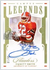 Emmitt Smith 2021 Flawless Collegiate Campus Legends Autograph Card #CLS-ES 5/10