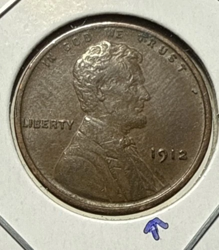 1912 Wheat Penny AU+ Details  High Grade w/contact mark. 14.70