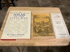 Vintage 1983 A Battlefield Atlas Of The Civil War HC/DJ Book + Extras