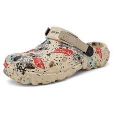 Zueco clásico estilo cocodrilo unisex zapato sin cordones zapatillas ultra ligeras sandalias al aire libre