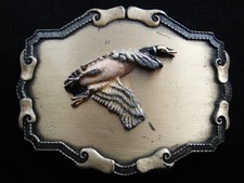RF09105 VINTAGE 1977 DUCK FLYING COMMEMORATIVE RAINTREE BELT BUCKLE