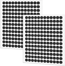 312Pcs Adhesive Felt Pads Round Dots 3/8" Furniture Floor Protectors Black