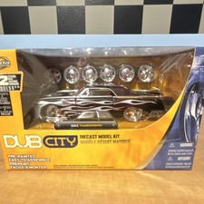 Jada Toys Dub City 1963 Thunderbird Diecast Car Kit Black Red Chrome