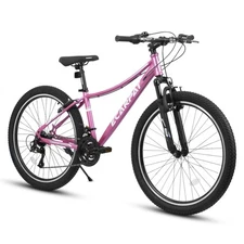 26'' Women's Bicycle Shock Absorbing Front Fork V - Brakes Mountain Tire Purple