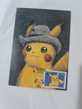carte maximum cachet 1er jour timbre français 2024-Pokémon Pikachu