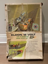 Vintage ELDON TOP ELIMINATOR 12V Drag Strip Slot Car Set Orig. Packaging (Read)