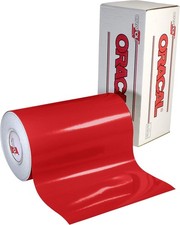 651 Glossy Permanent Adhesive Vinyl Roll Red 12 Inch x 6 Feet Craft Cutting