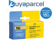 Tacwise 0338 53 Series 14mm Staples 2000 Pack - Type JT21 A Z5-53 R353 TR150 0.0044 per staple