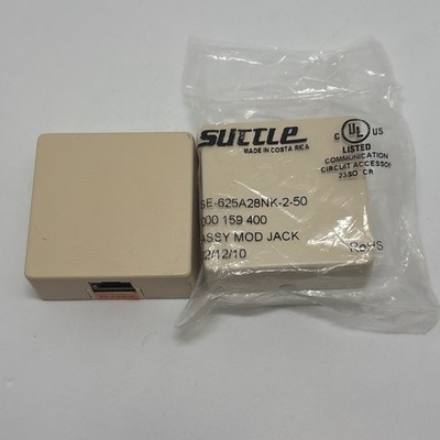 Suttle RJ48X Surface Mount Jack Screw Terminal Beige Lot of 22 New/Open Box