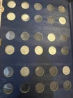 WHITMAN BOOK - ROOSEVELT DIMES INCLUDING 22 90% SILVER DIMES.   22 TOTAL COINS