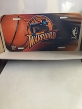 Golden State Warriors NBA basketball team Plastic License Plate, made in the USA