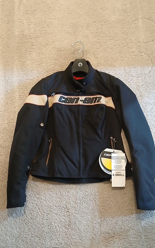 Can-Am Spyder BRP Roadster Full Zip Lined Hanna Motorcycle Jacket Coat Size XS