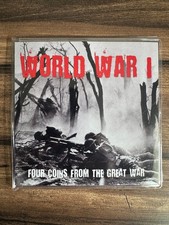 World War I Coin Set – Britain, Germany, France, Russia – WWI Great War – w/ COA