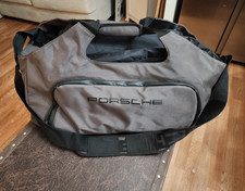 Porsche 15 Grayblack Nylon Duffel Bag Shoulder Strap Zipper Adjustable