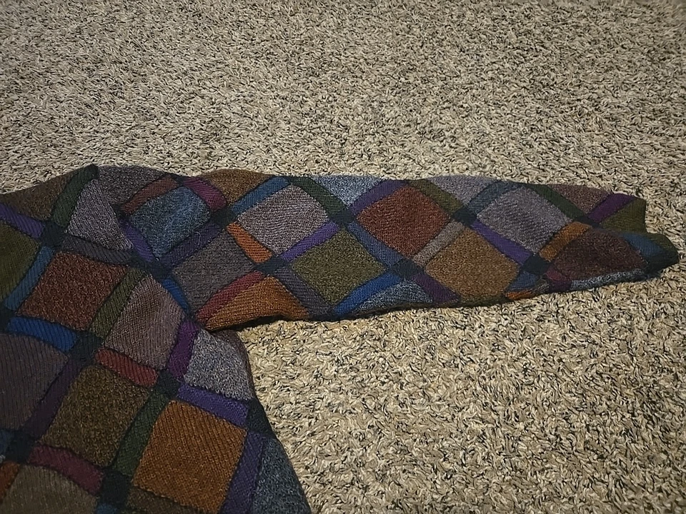 Suéter Vintage The Peruvian Connection 100% Alpaca Grande Hecho en Bolivia Cremallera Foto 3 de 4