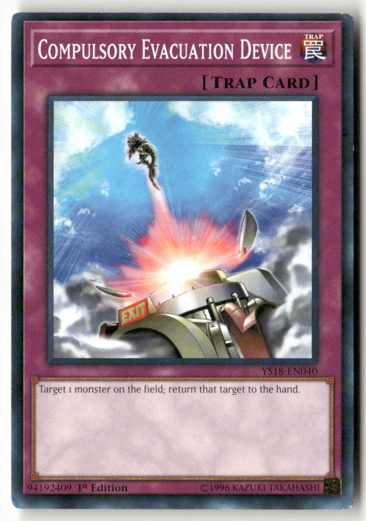 #YS18-EN040 - Compulsory Evacuation Device - 1st Ed WB1 C Lightly played