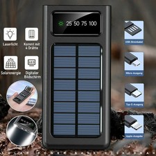 Super 900000mAh 4 USB Portable Charger Solar Power Bank Portable for Cell Phone