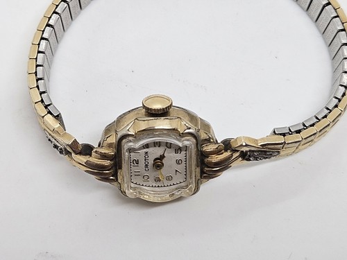 Antique Working 1930's CROTON Swiss Deco 10K RGP Elegant Ladies Wristwatch Watch - Picture 18 of 18