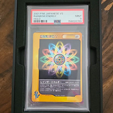 PSA 9 Rainbow Energy VS Holo 2001 Pokemon Card Japanese