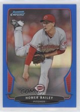 2013 Bowman Chrome Blue Refractor 232/250 Homer Bailey #84 12dm