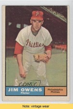 1961 Topps Jim Owens #341 READ 0b2