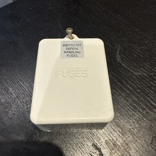 Wylex 2-Way Fuse Screw Cover Lid FUSES Consumer Unit Old Style Cover White