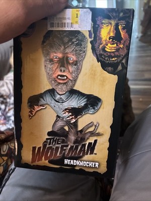 NECA Universal Studios Monsters The Wolfman Headknocker Bobblehead 2008 Rare #lv