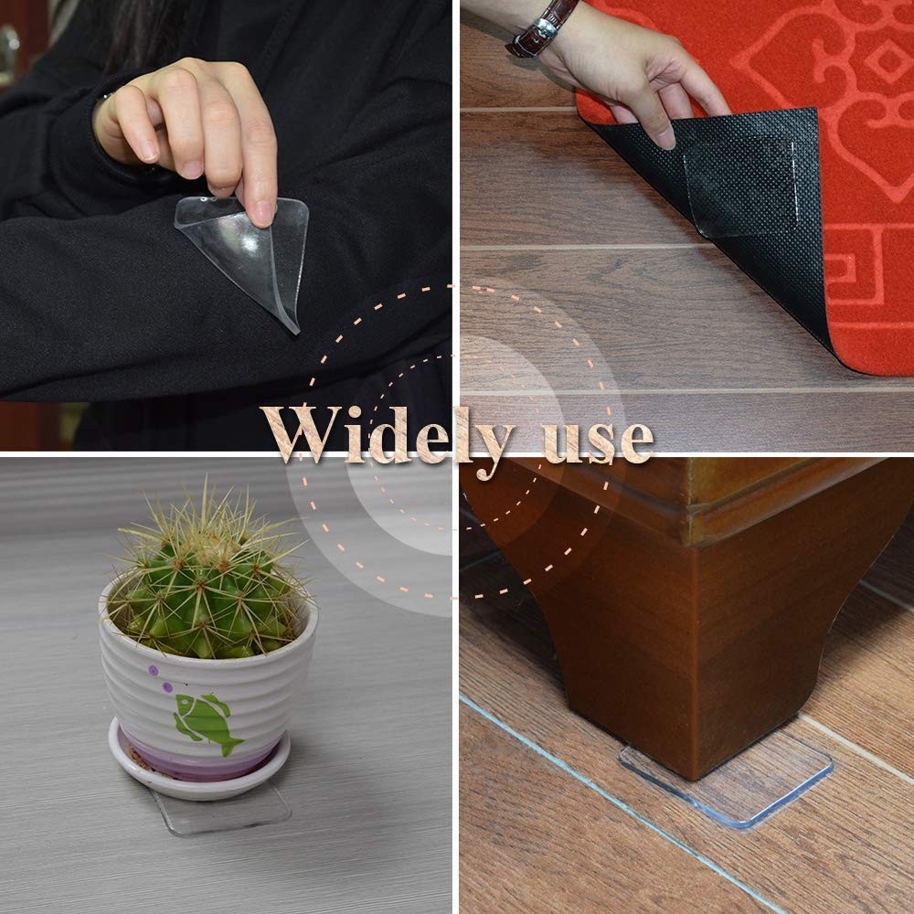 10 Pack Sticky Gel Pads Removable Traceless Gripping Pad for Car Dashboard