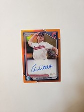 2024 Bowman Chrome Baseball Andrew Walter's Autograph Orange 9/25 - SD3577