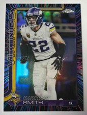 Harrison Smith 2025 Topps Chrome #204 Neon Pulse Refractor Vikings